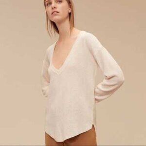 Aritzia Wilfred Galois Sweater Silk + Cashmere